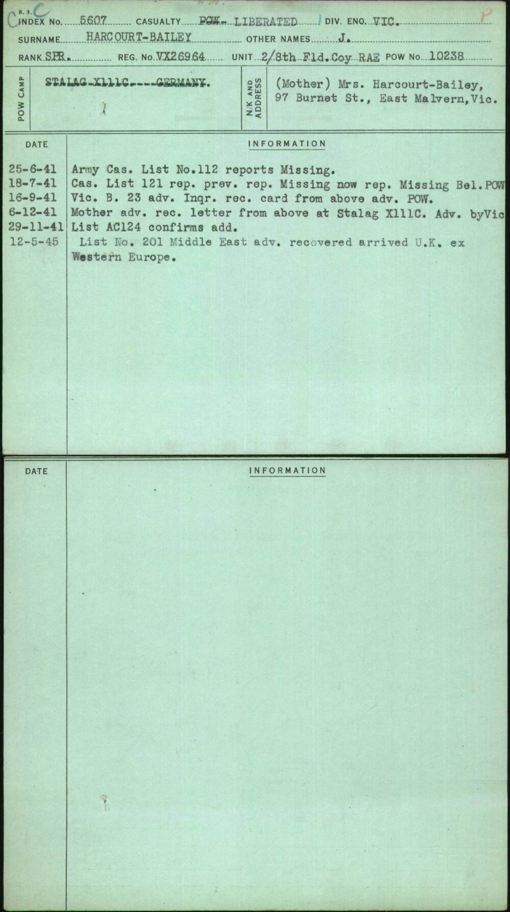 Harcourt-Bailey, J, VX26964