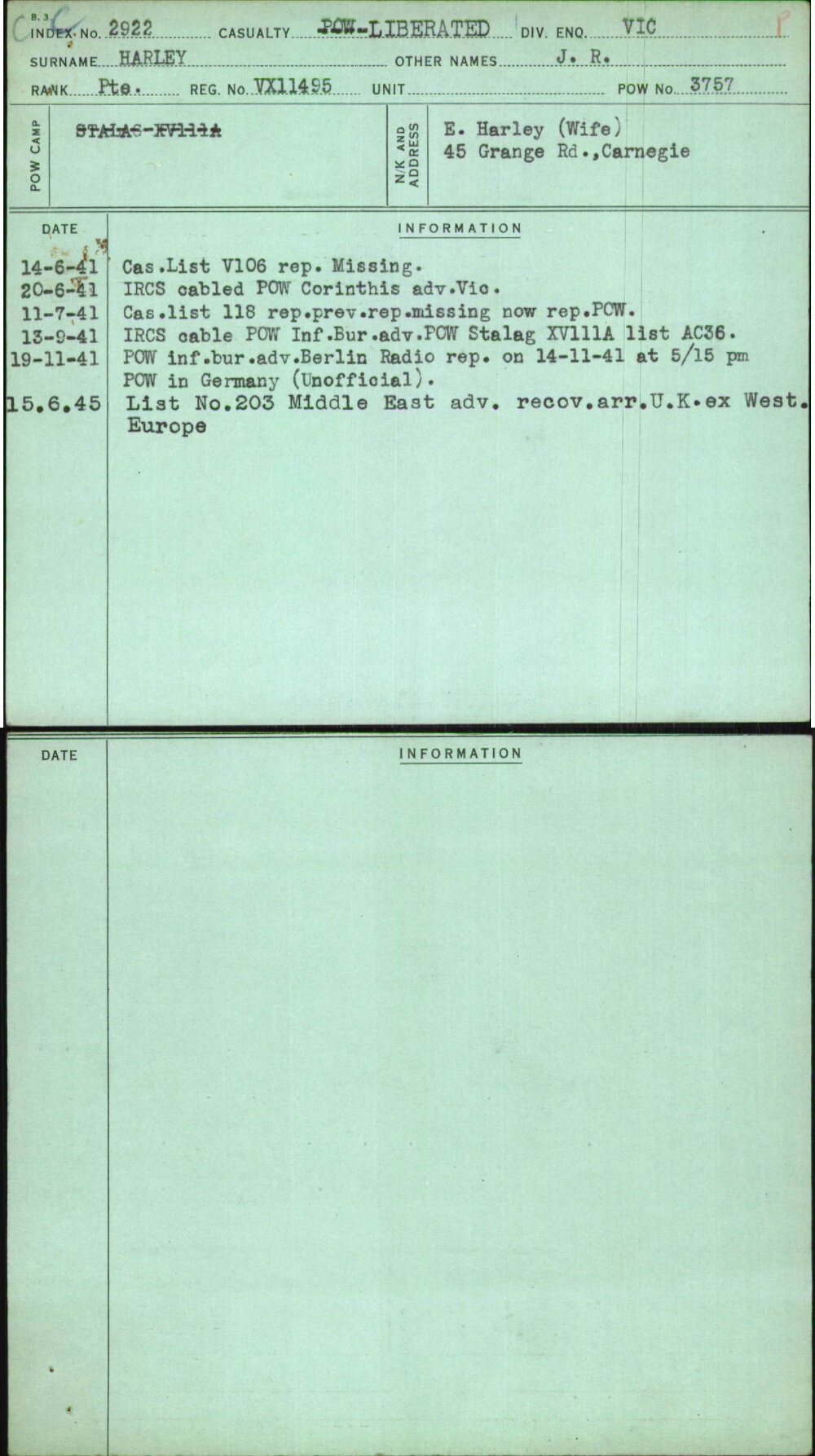 Harley, J R, VX11495