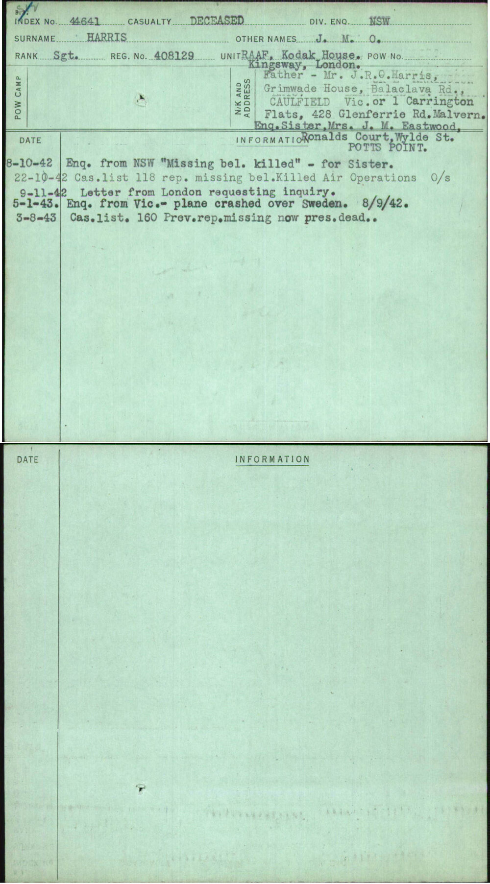 Harris, J M O, 408129