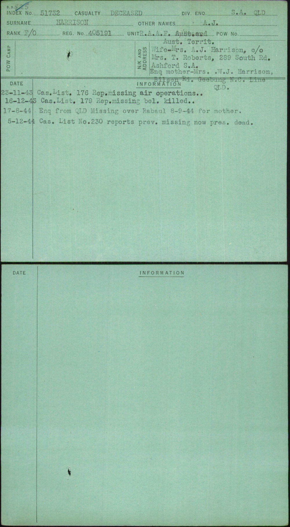 Harrison, A J, 405191