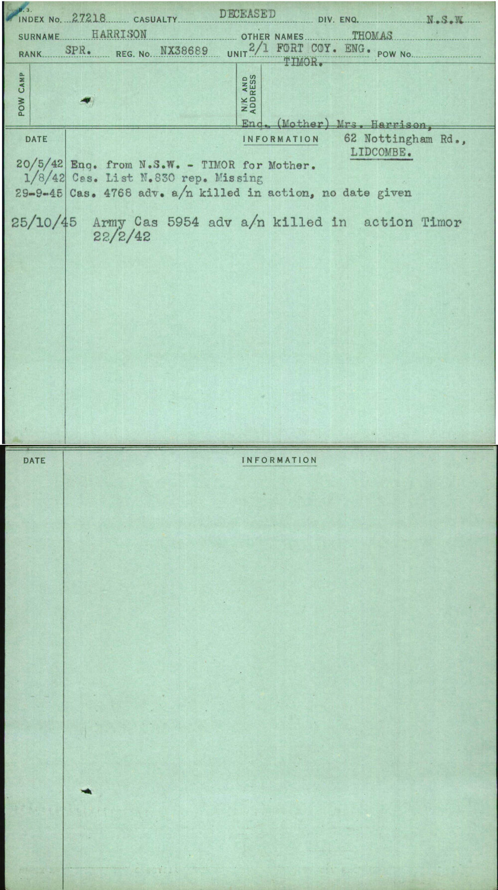 Harrison, Thomas, NX38689
