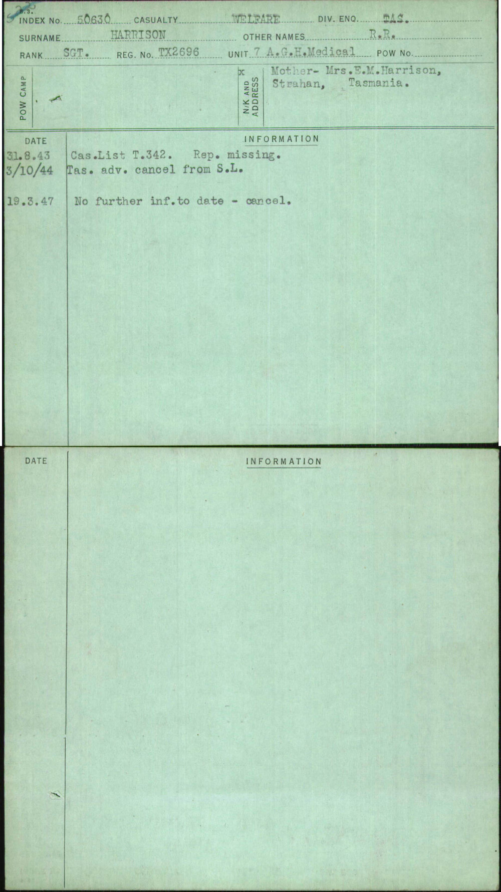 Harrison, R R, TX2696