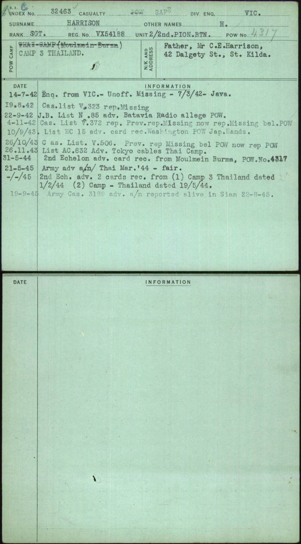 Harrison, H, VX54188