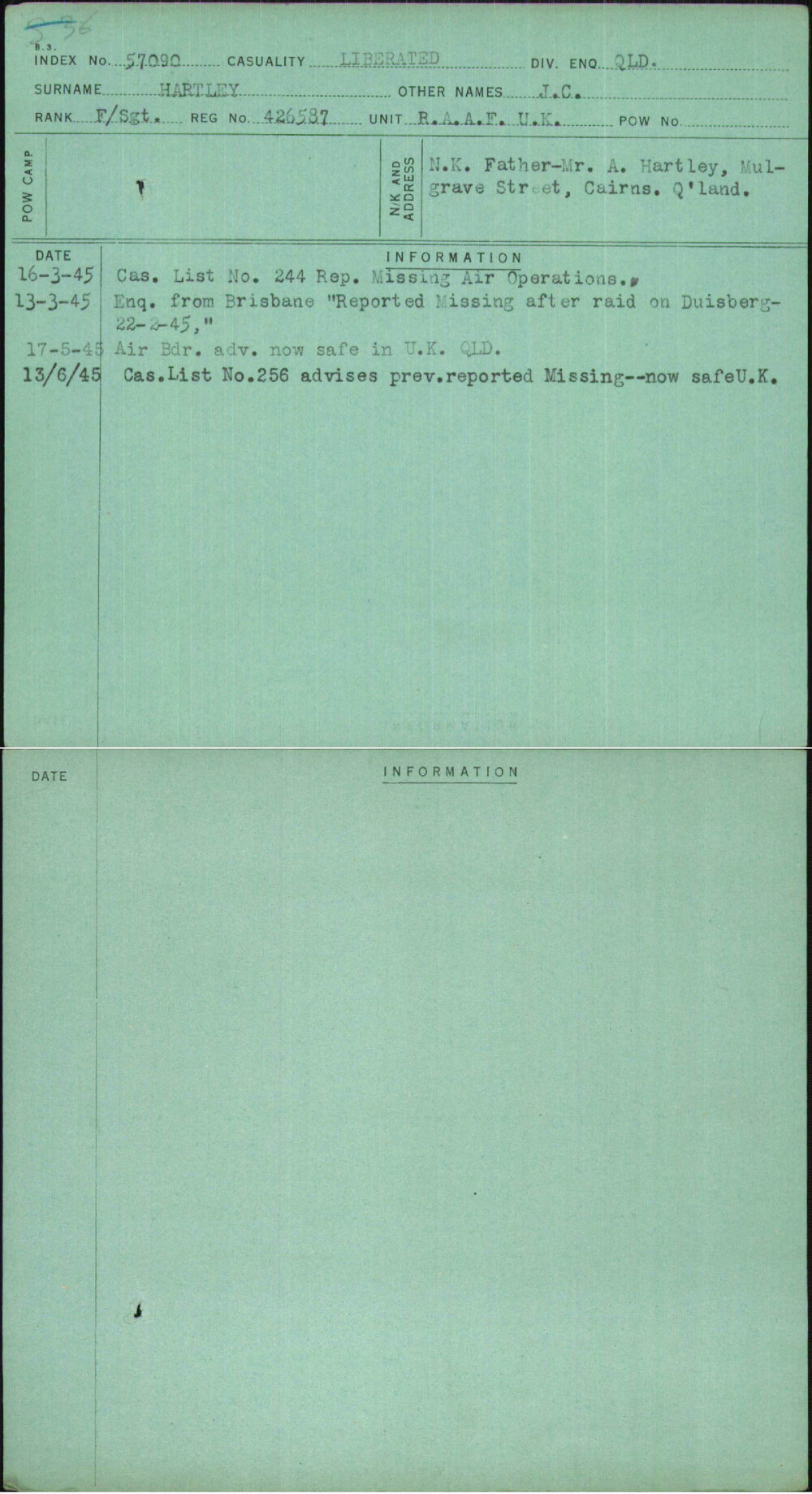 Hartley, J C, 426587