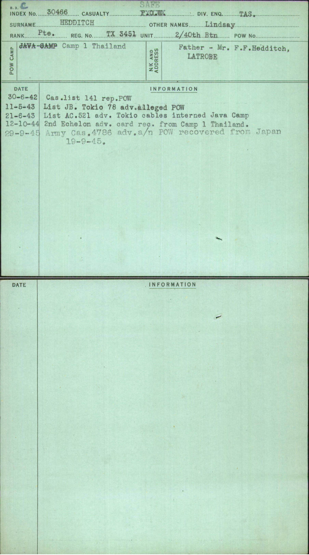 Hedditch, Lindsay, TX3451