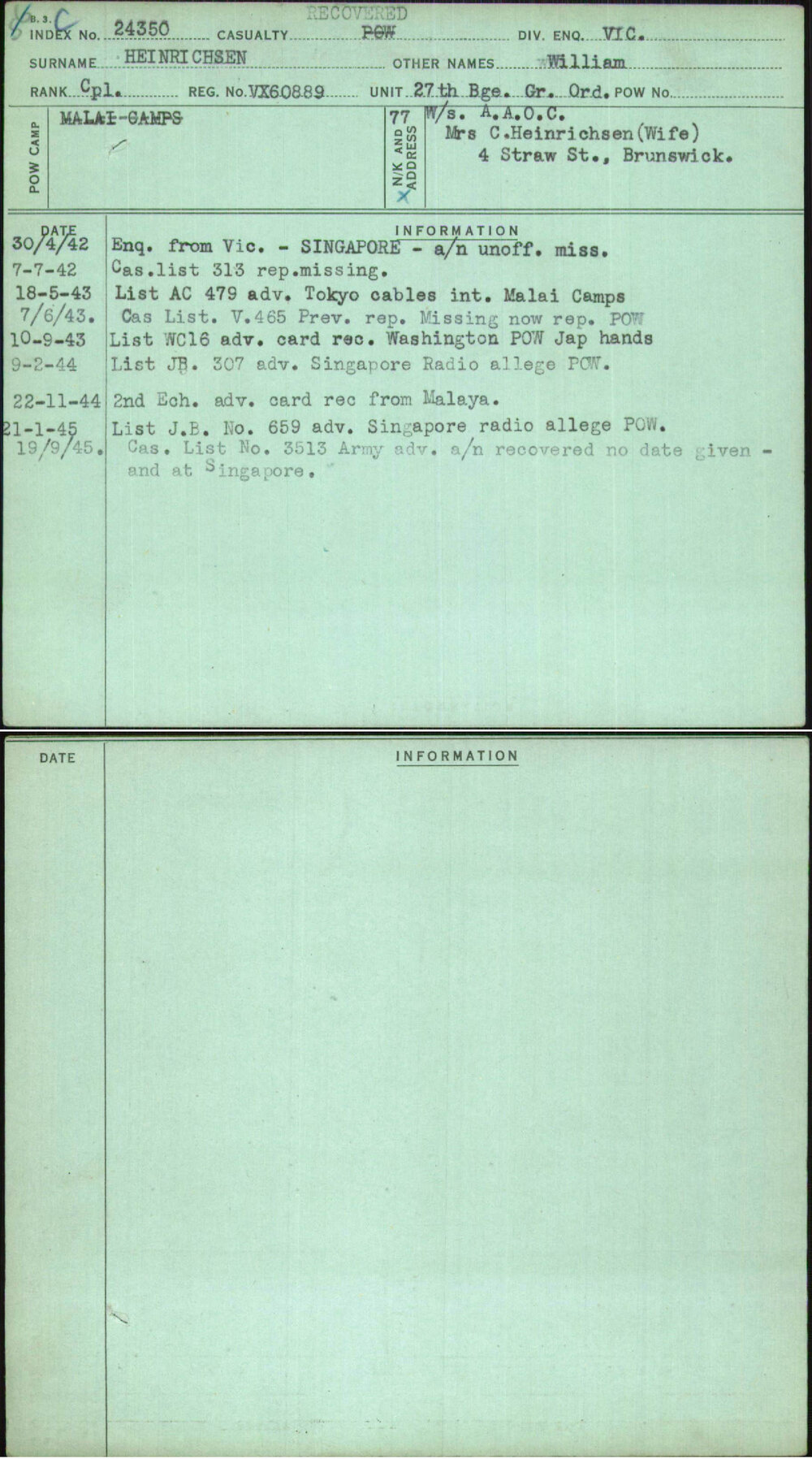 Heinrichsen, William, VX60889