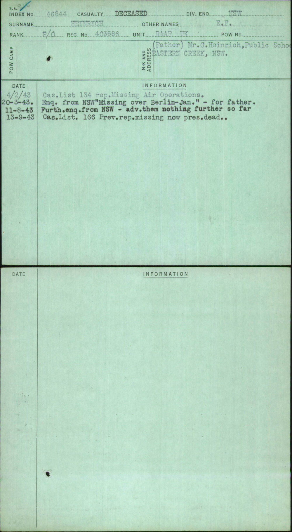 Heinrich, E P, 403586