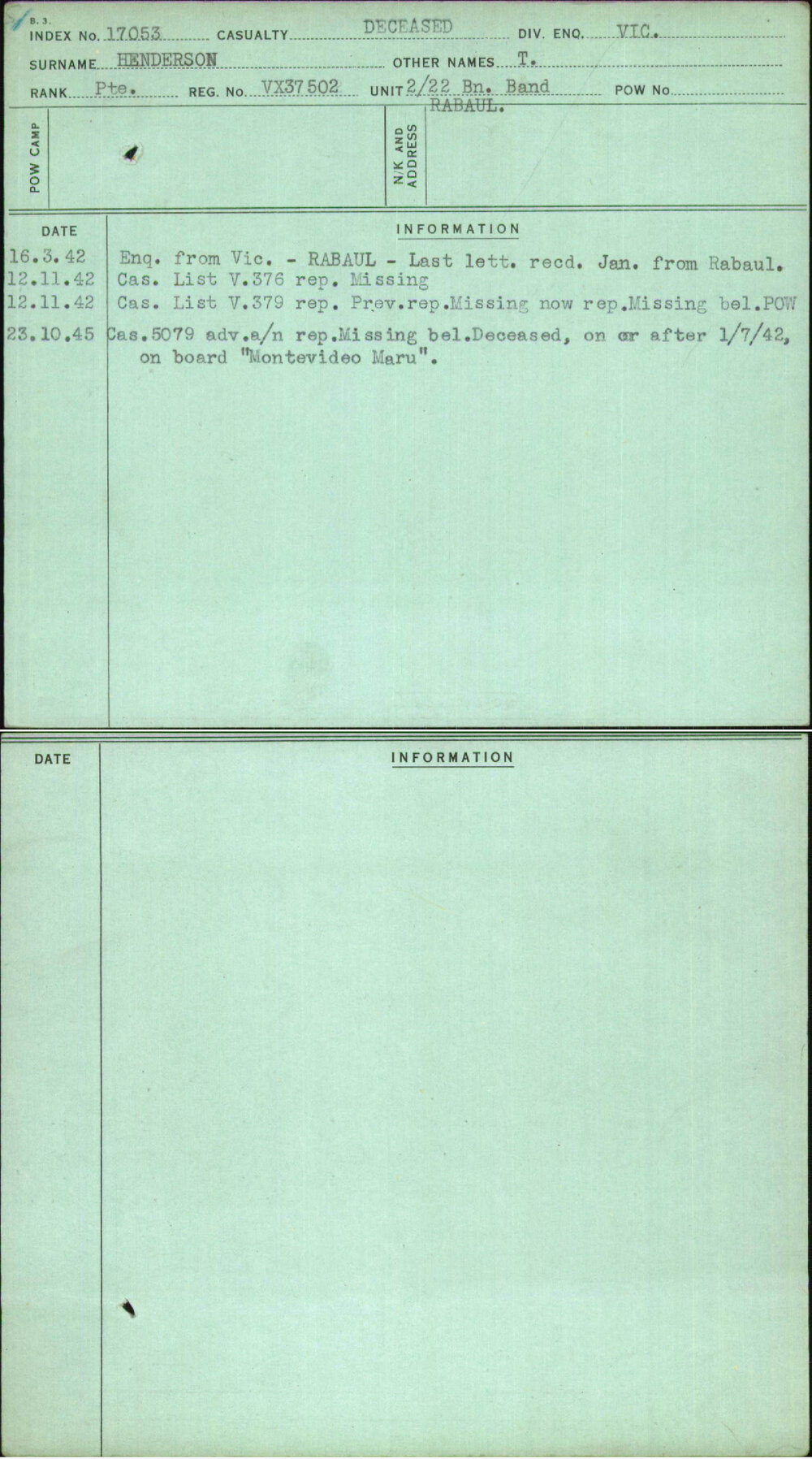 Henderson, T, VX37502