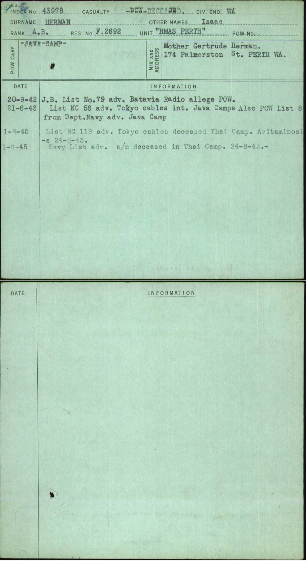 Herman, Isaac, F2692