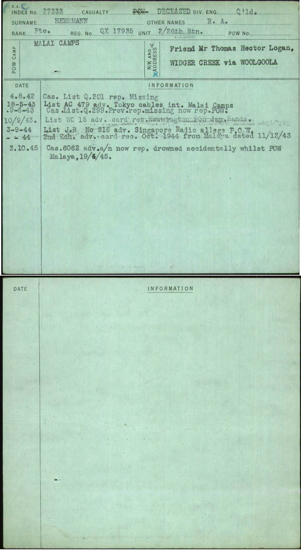 Herrmann, R A, QX17935