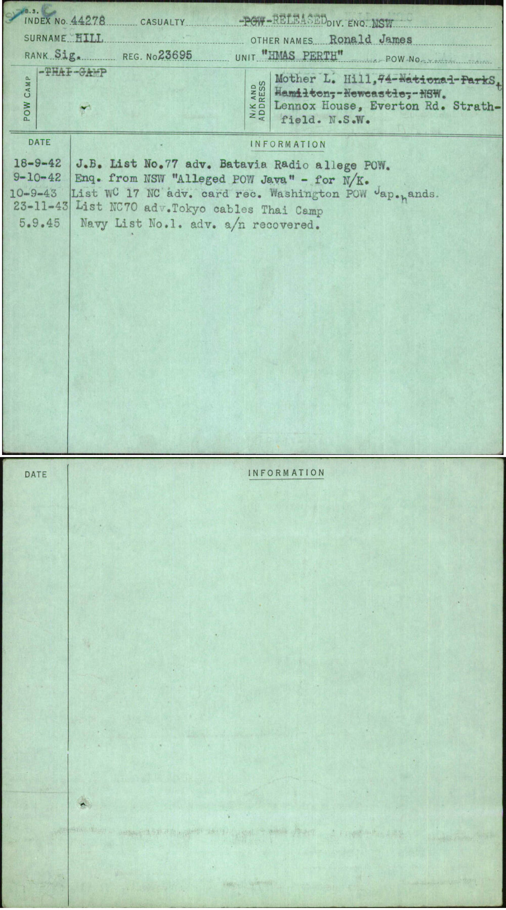 Hill, Ronald James, 23695