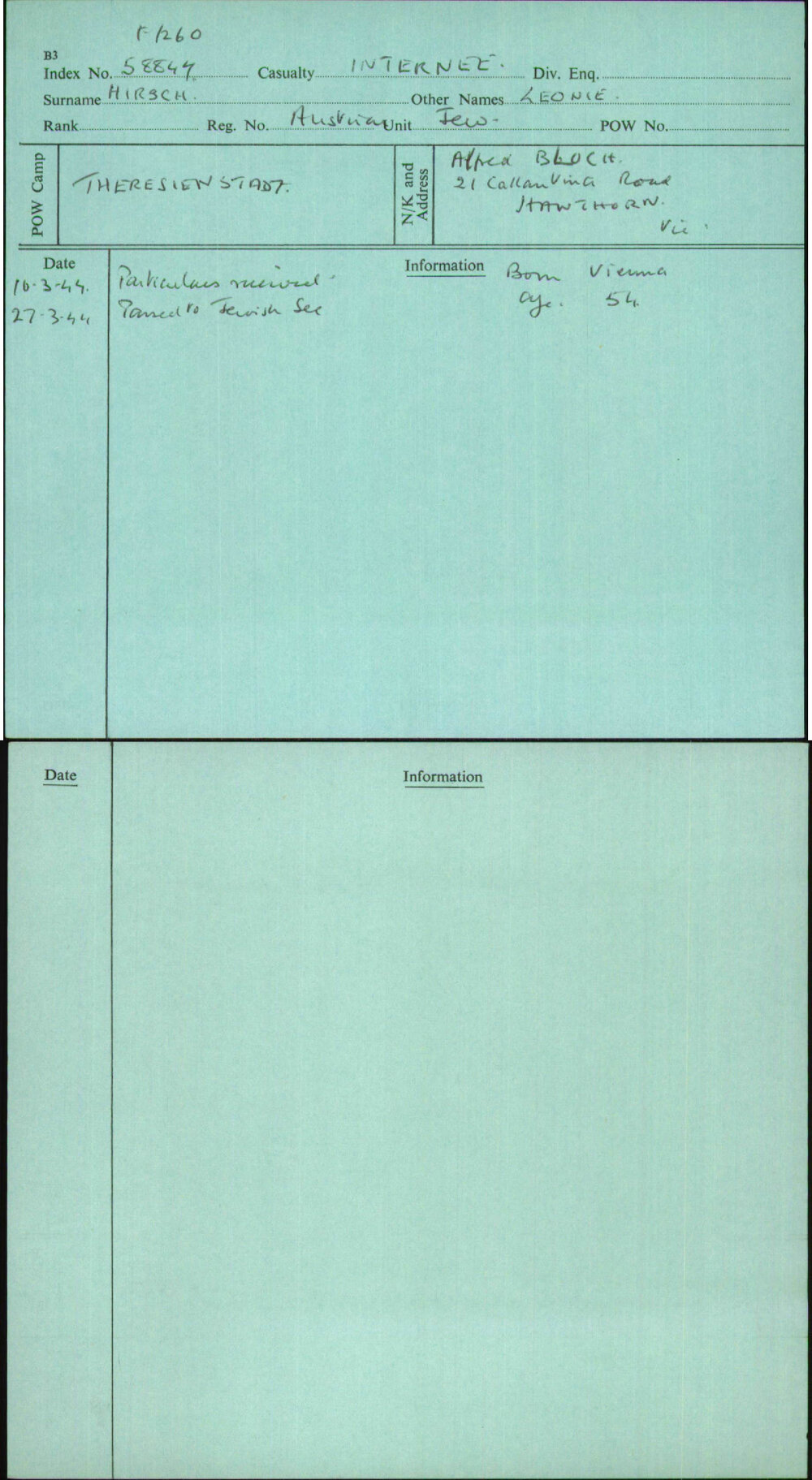 Hirsch, Leonie, Austrian