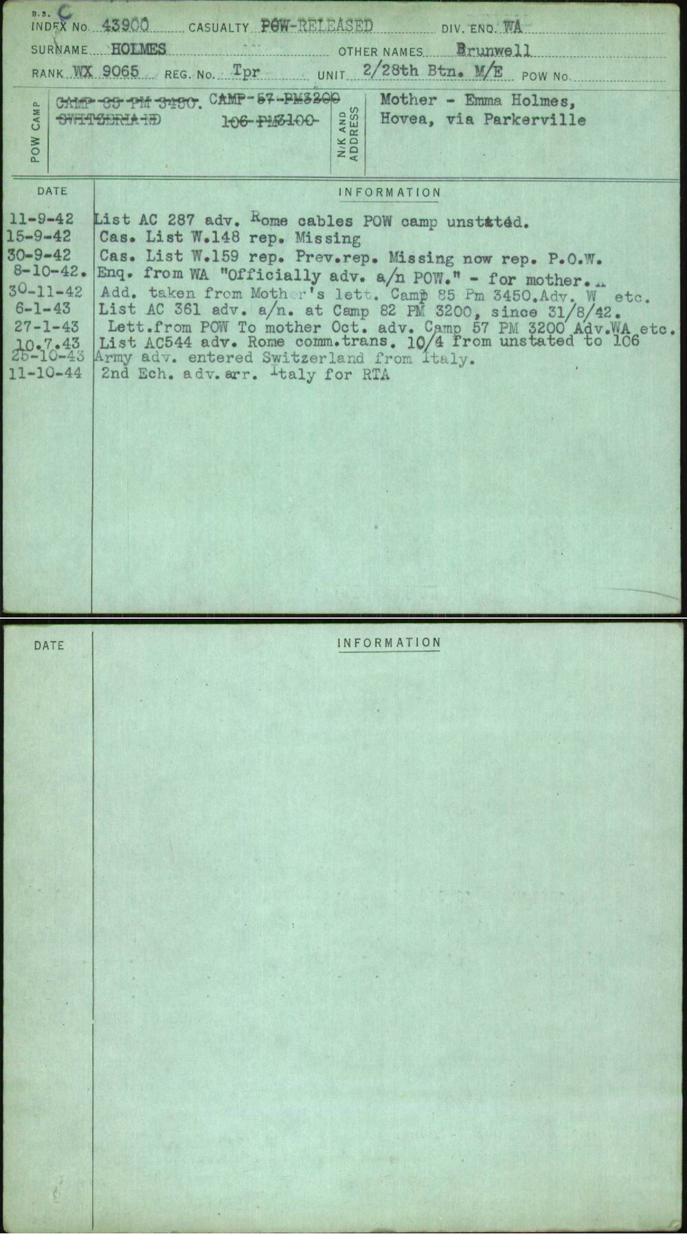 Holmes, Brunwell, Tpr