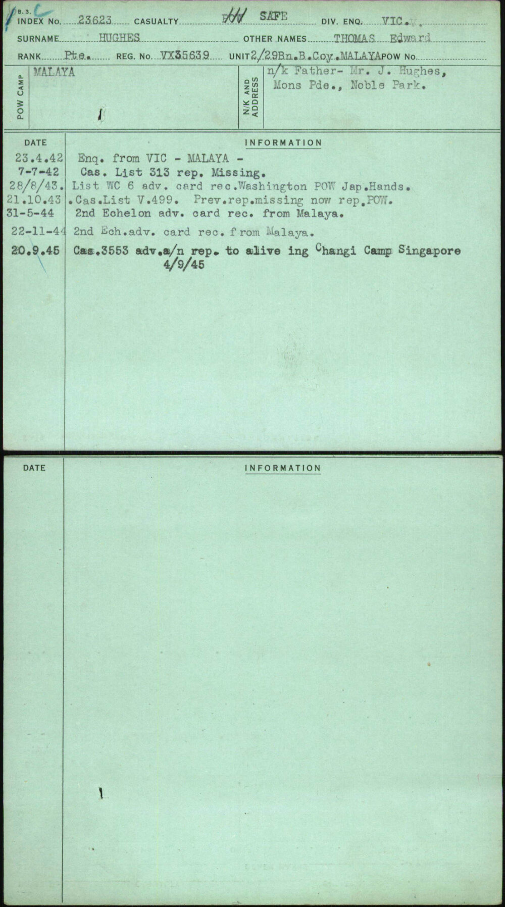 Hughes, Thomas Edward, VX35639