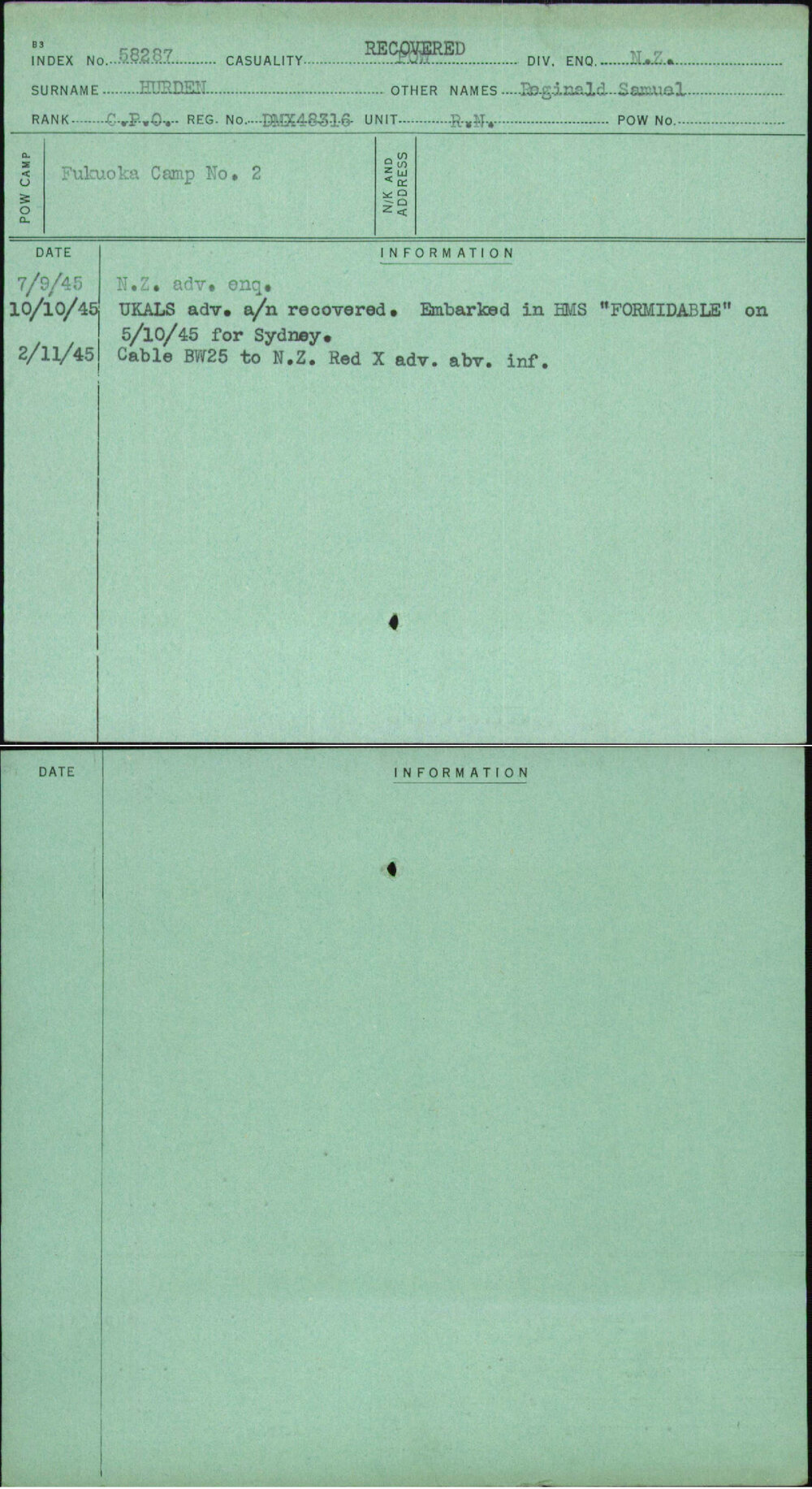 Hurden, Reginald Samuel, Dmx48316