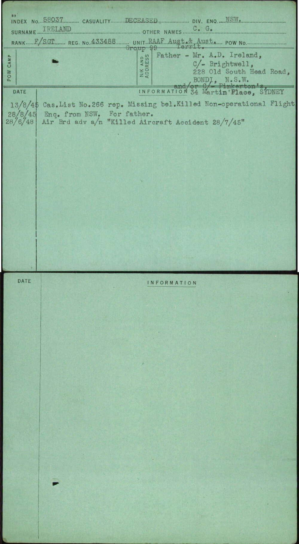 Ireland, C G, 433488