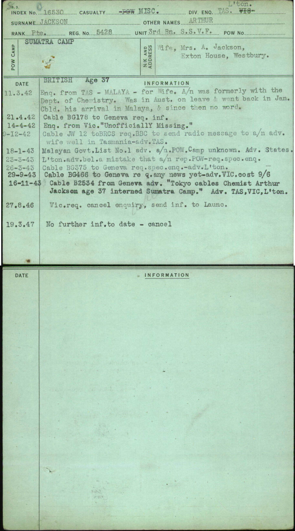 Jackson, Arthur, 5428