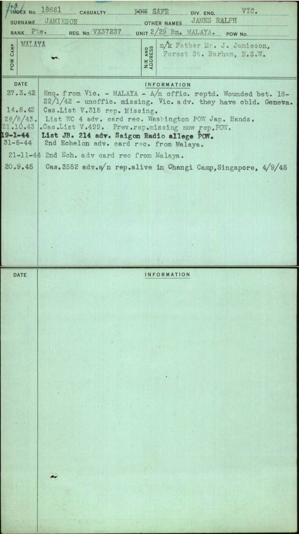 Jamieson, James Ralph, VX37237