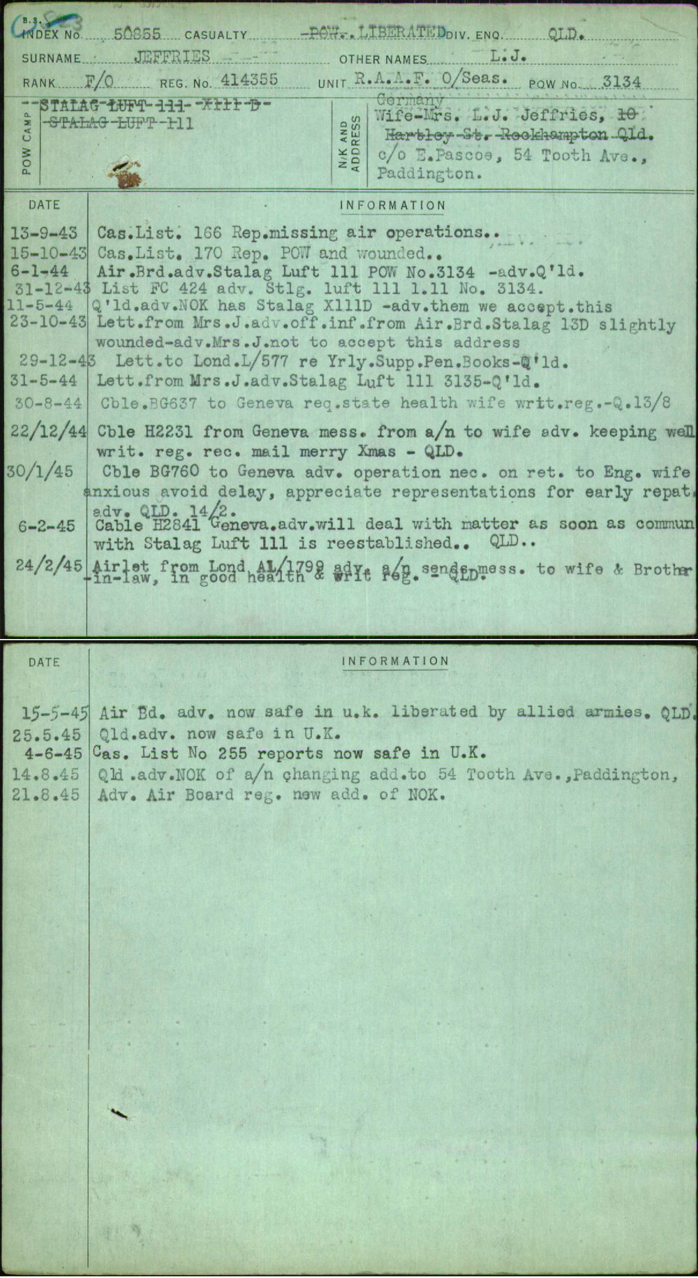 Jeffries, L J, 414355