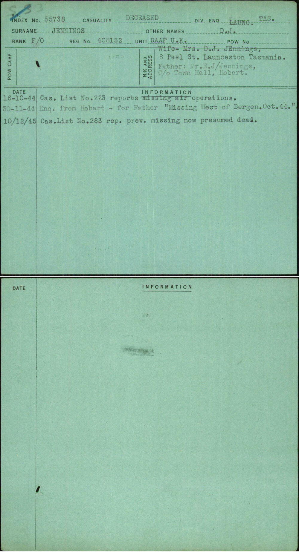 Jennings, D J, 408152