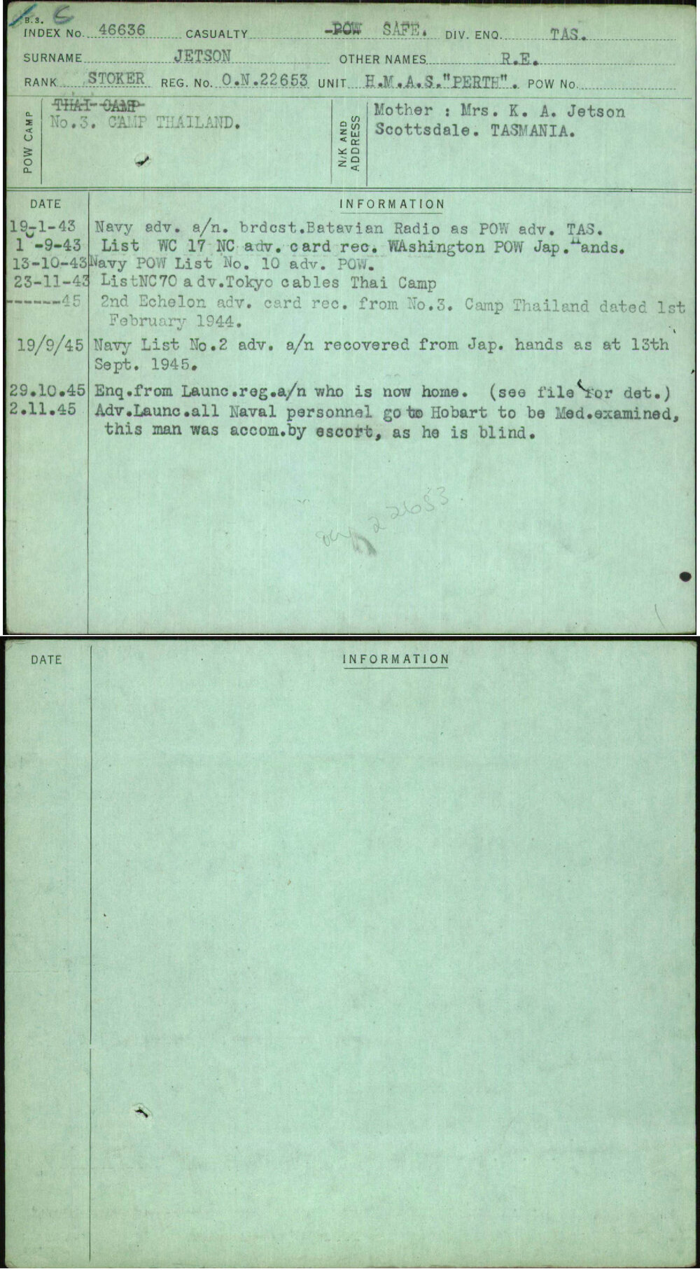 Jetson, R E, On22653