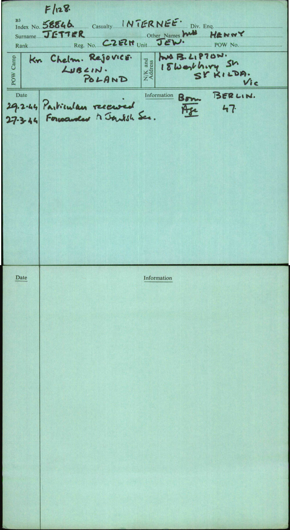 Jetter, Henny, Czech