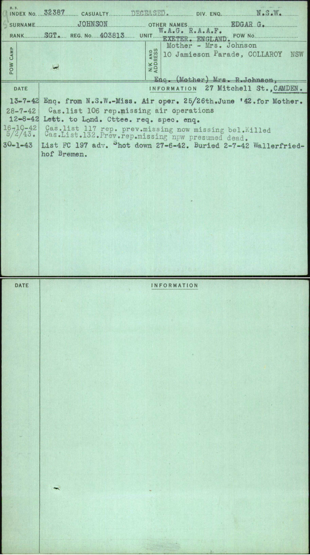 Johnson, Edgar G, 403813