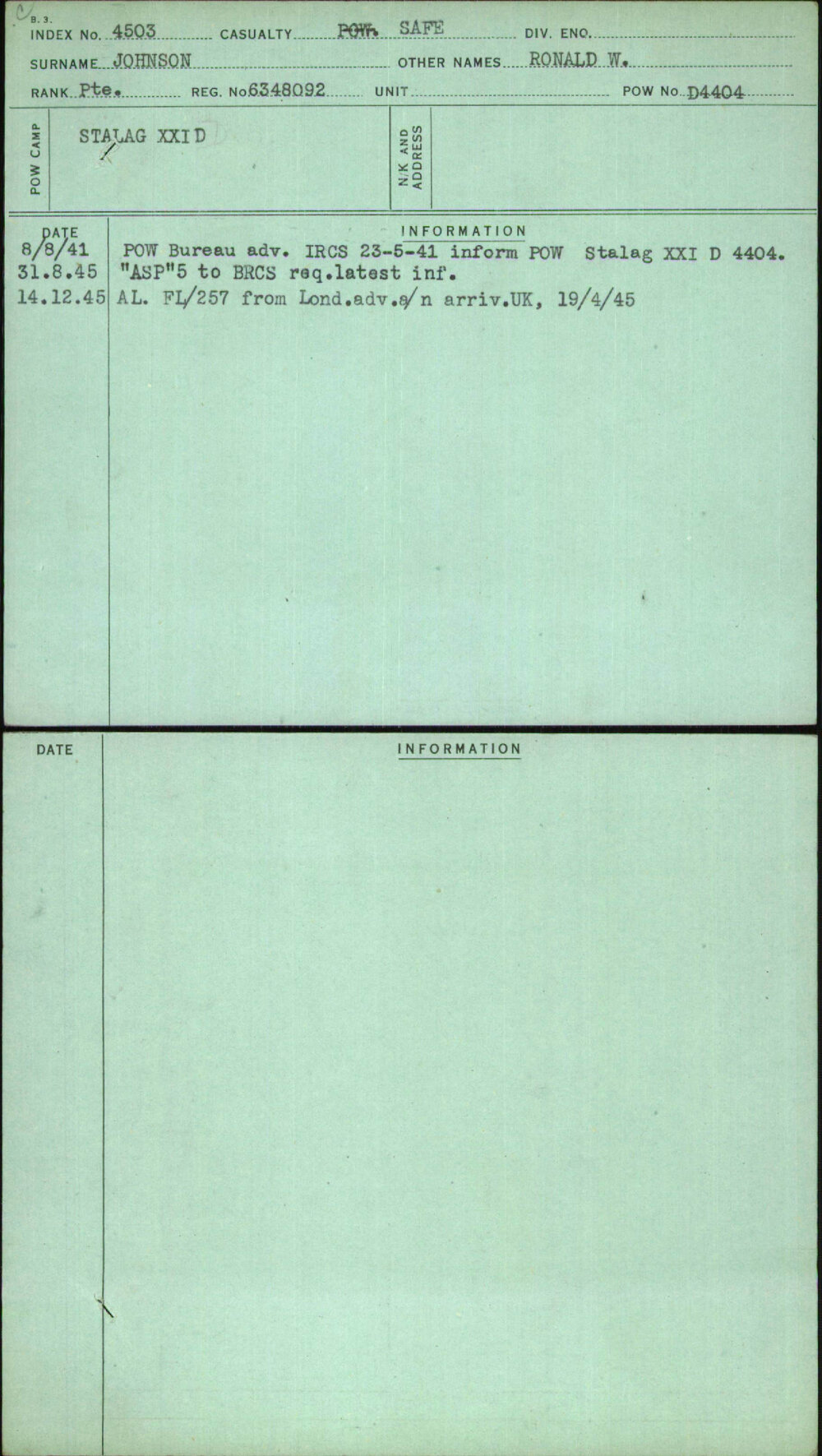 Johnson, Ronald W, 6348092