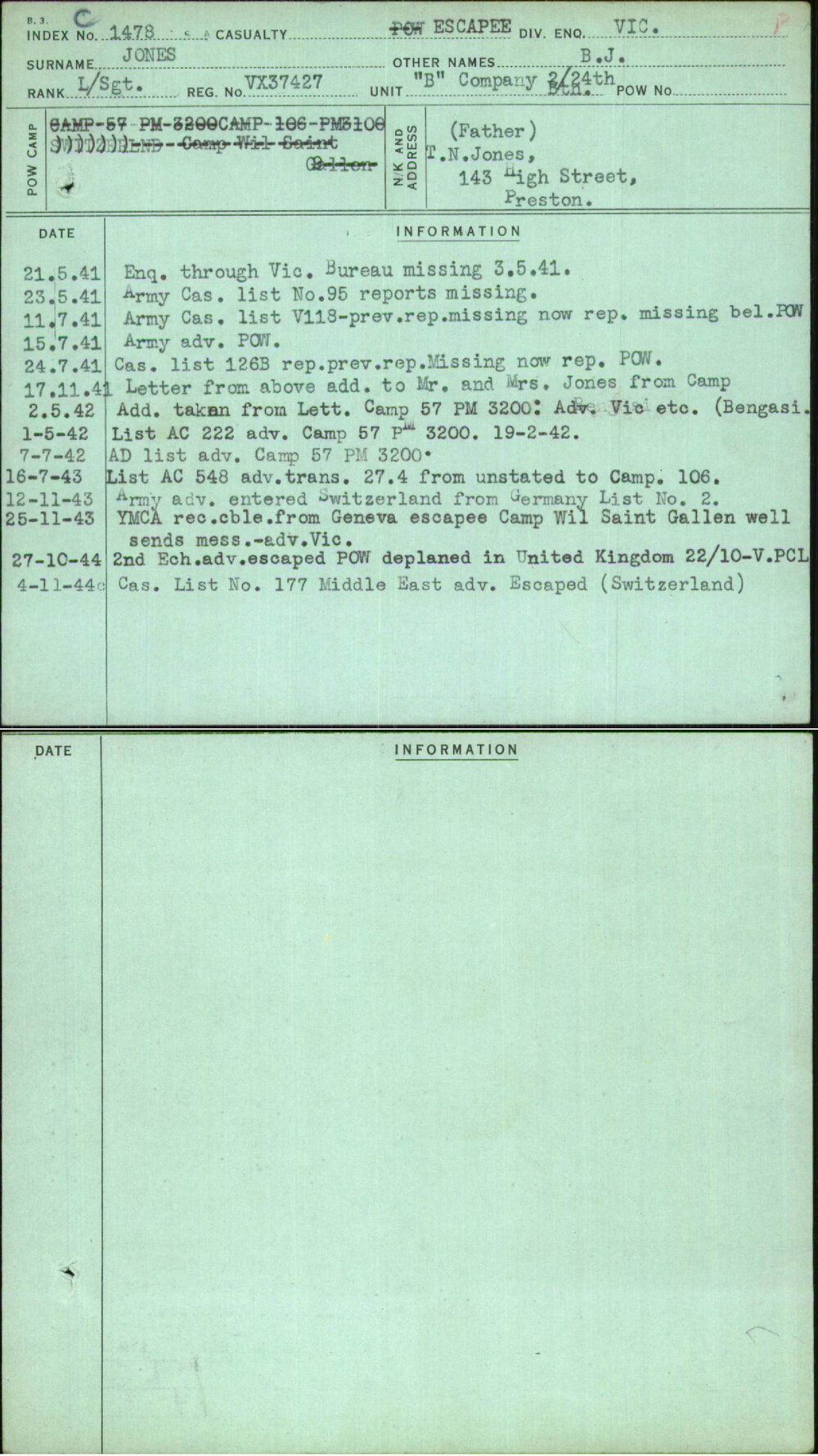 Jones, B J, VX37427