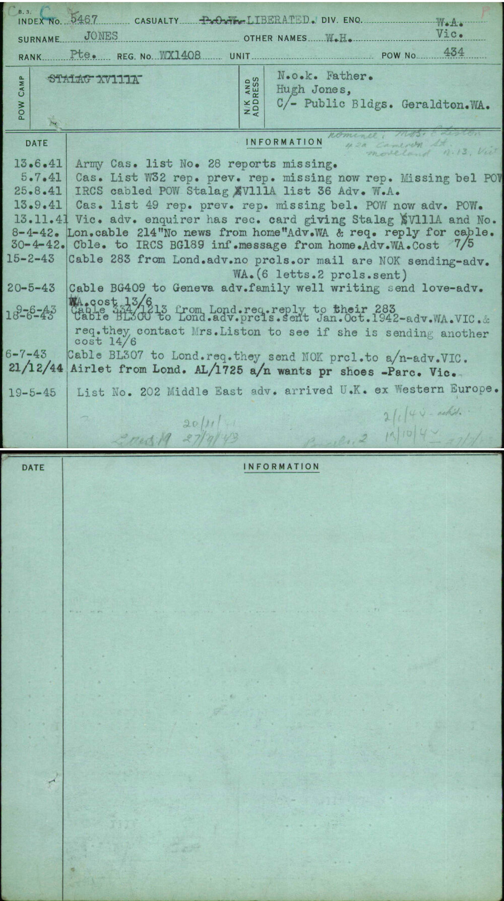Jones, W H, WX1408