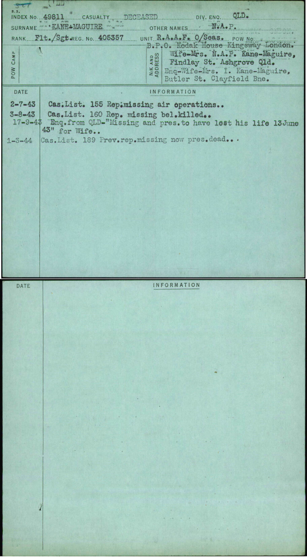 Kane-Maguire, N A P, 405357