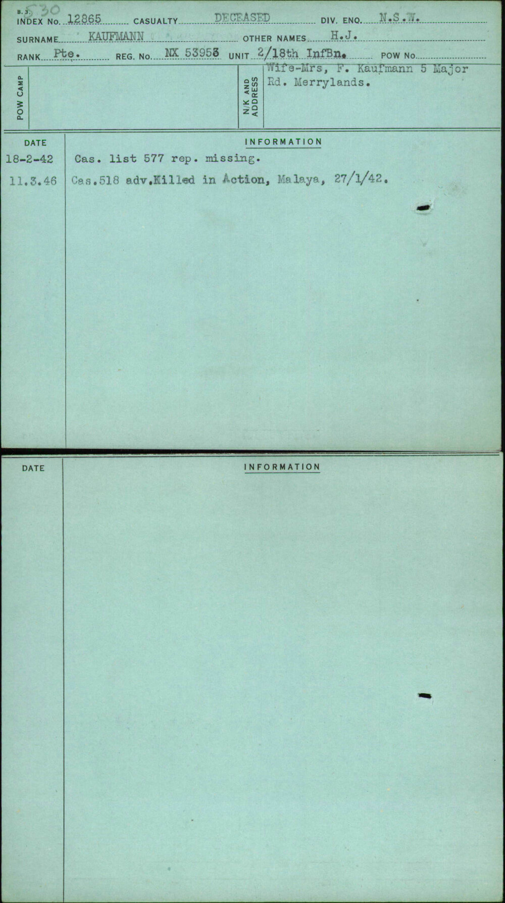 Kaufmann, H J, NX53953