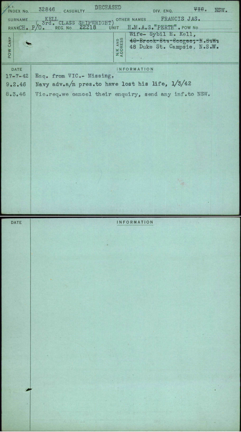 Kell, Francis Jas, 22218