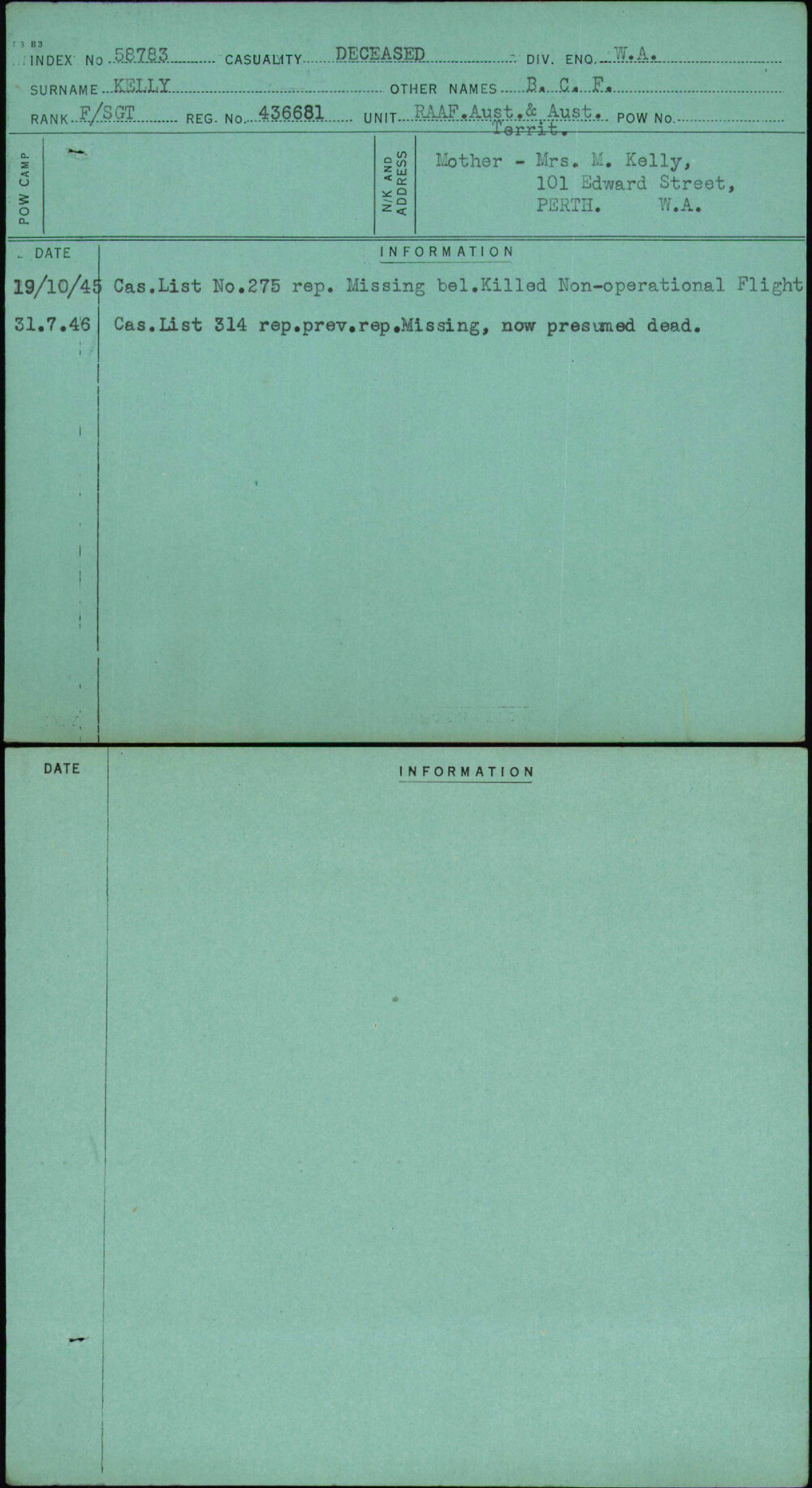 Kelly, B C F, 436681