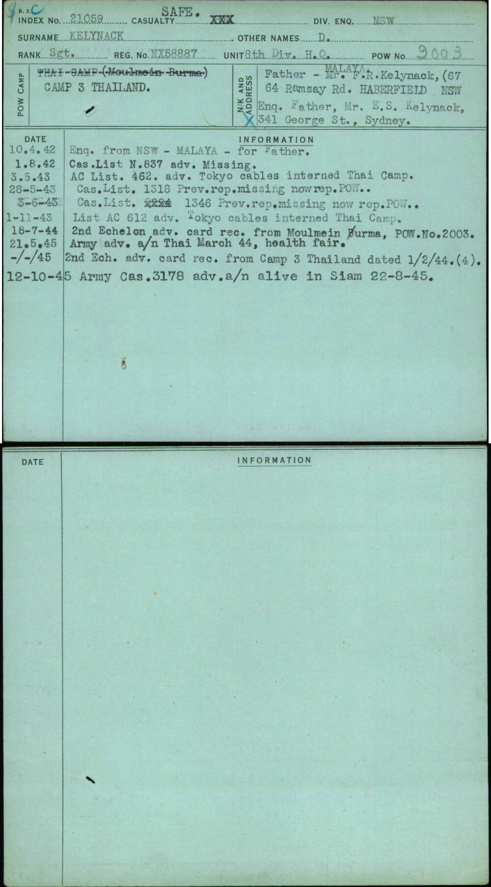 Kelynack, D, NX58887