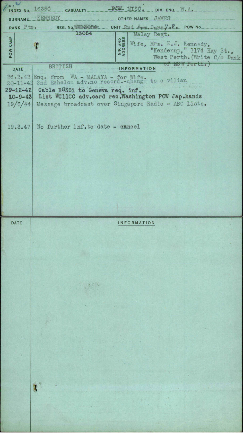 Kennedy, James, 13054