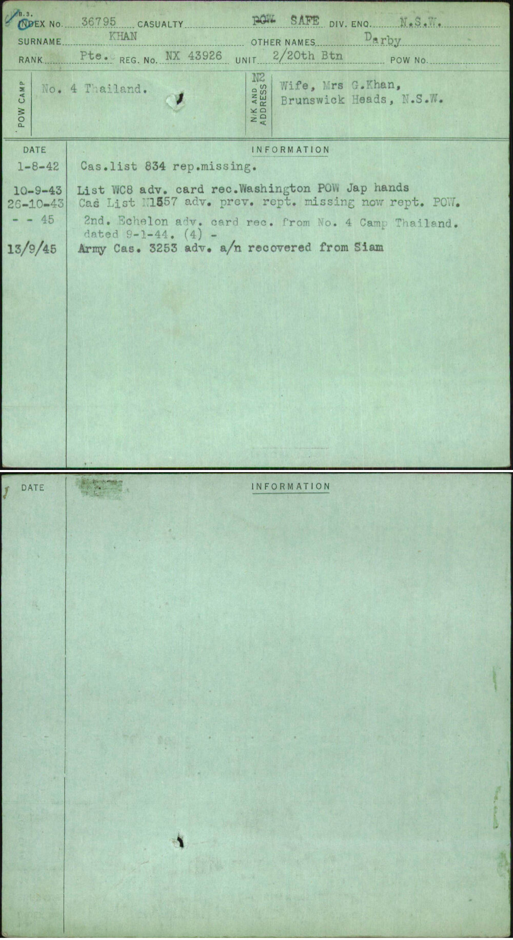 Khan, Darby, NX43926