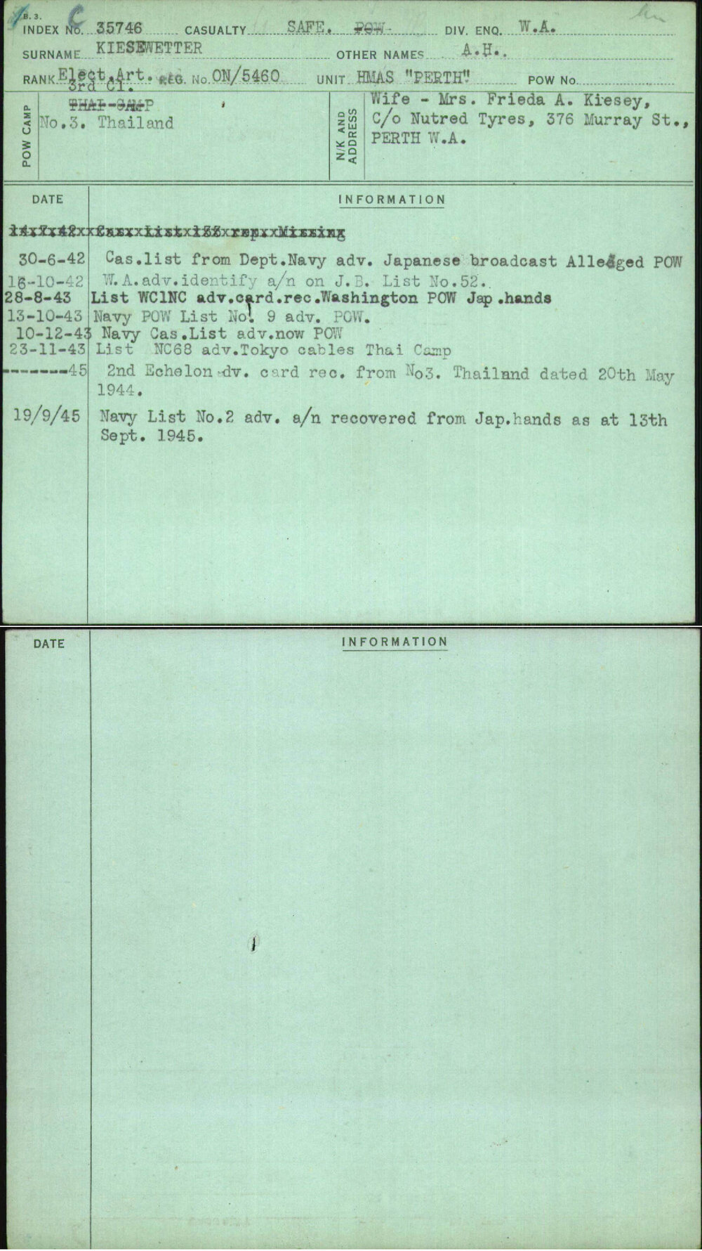 Kiesewetter, A H, On-5460