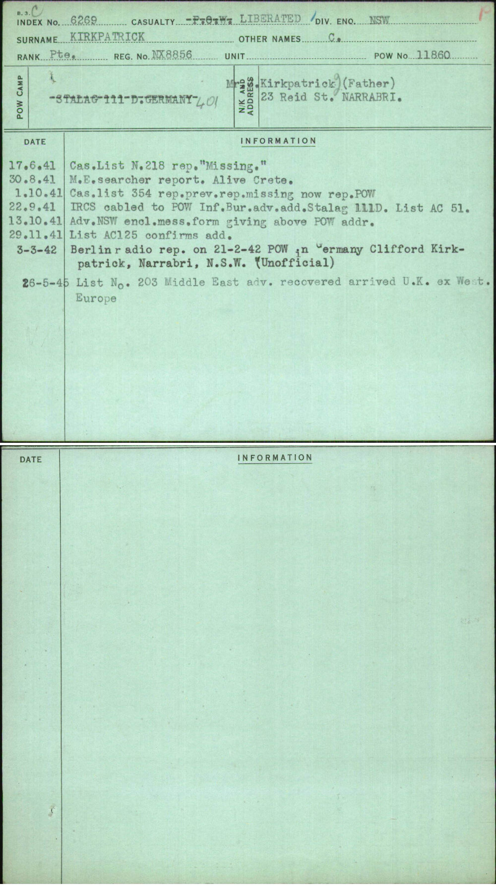 Kirkpatrick, C, NX8856