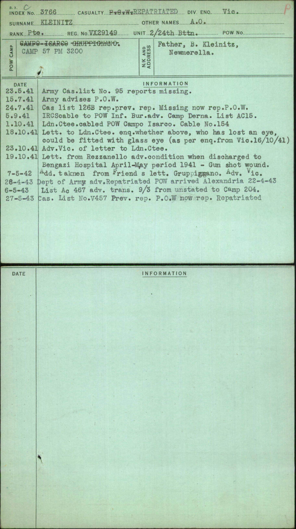 Kleinitz, A O, VX29149