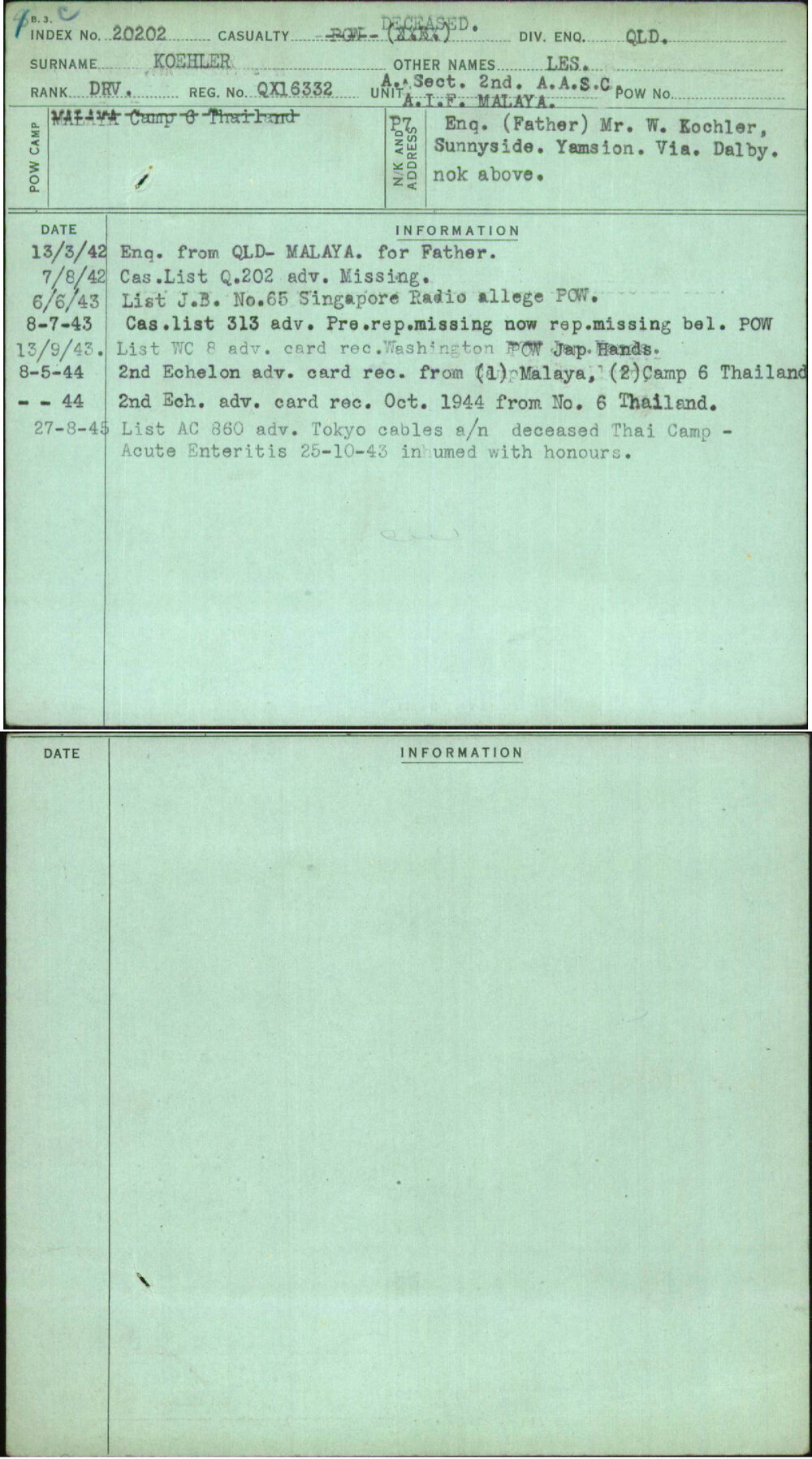 Koehler, Les, QX16332