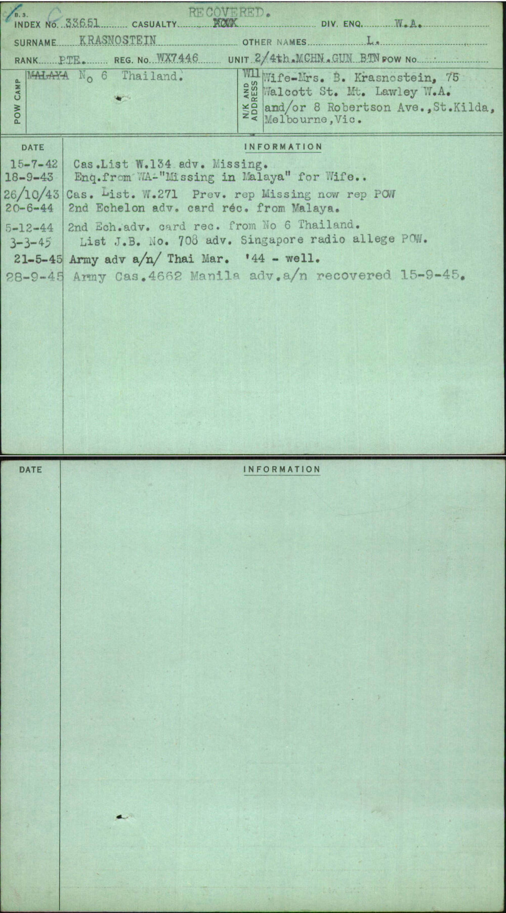 Krasnostein, L, WX7446