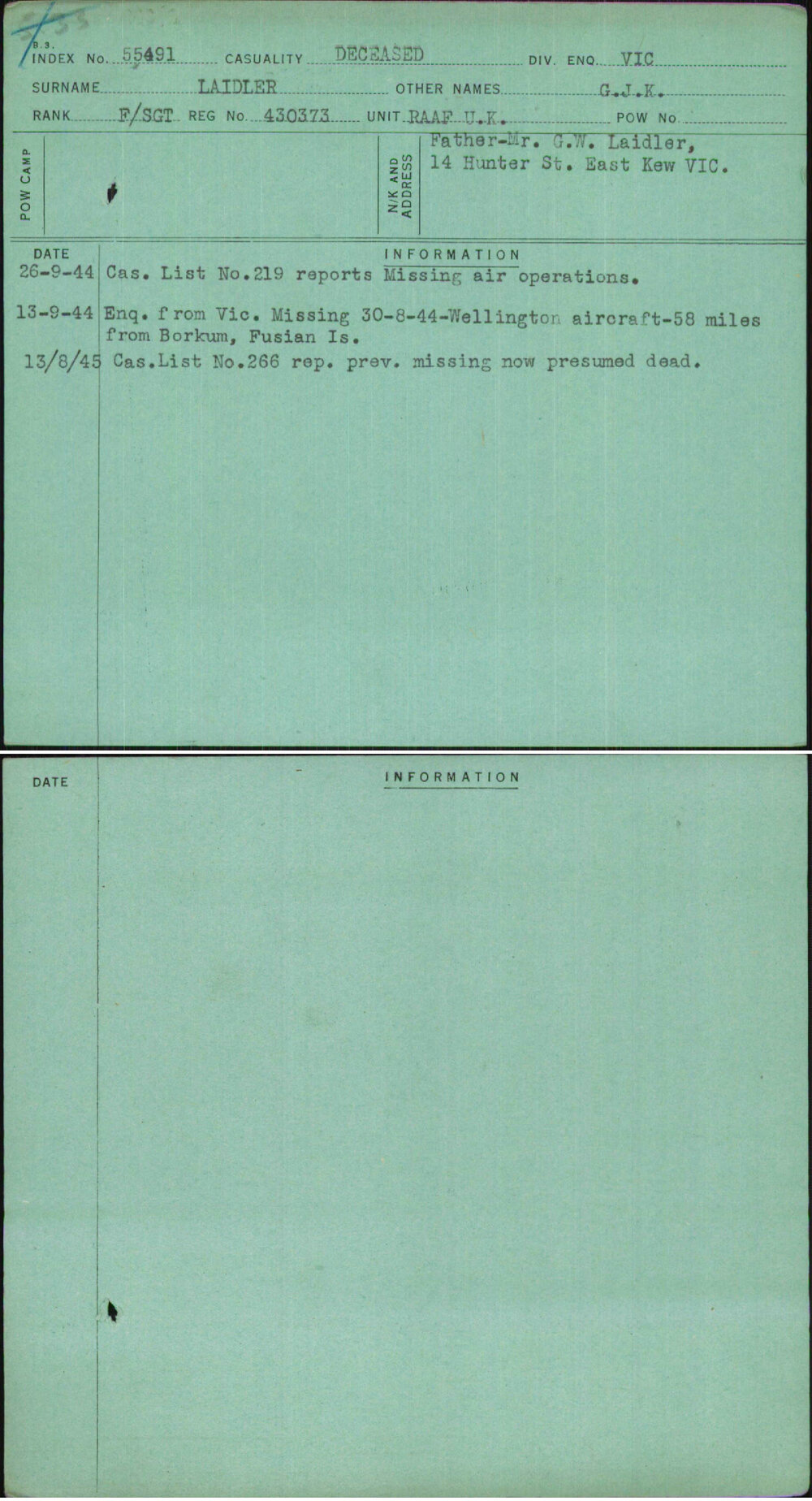 Laidler, G J K, 430373