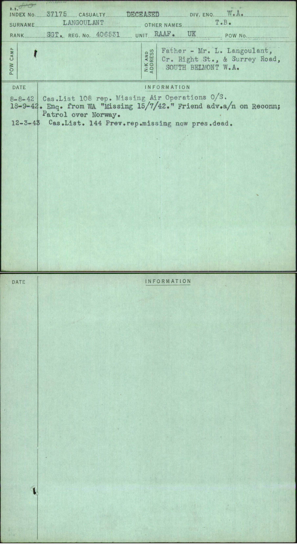 Langoulant, T B, 406531