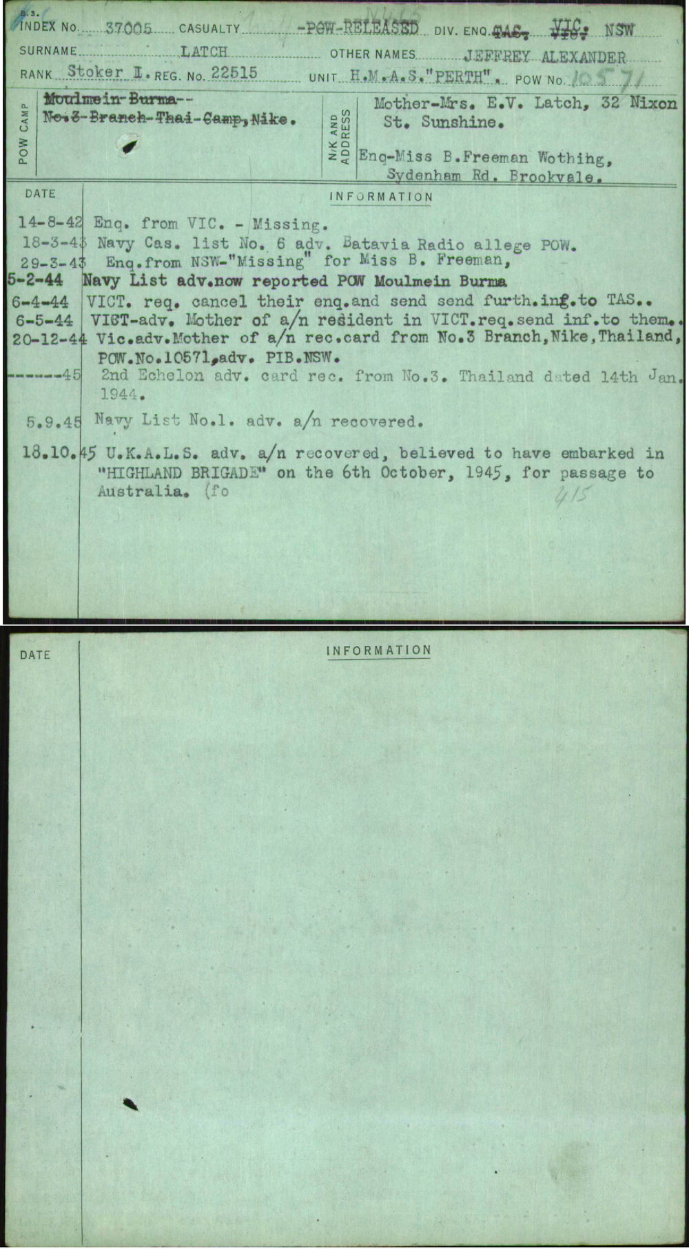 Latch, Jeffrey Alexander, 22515