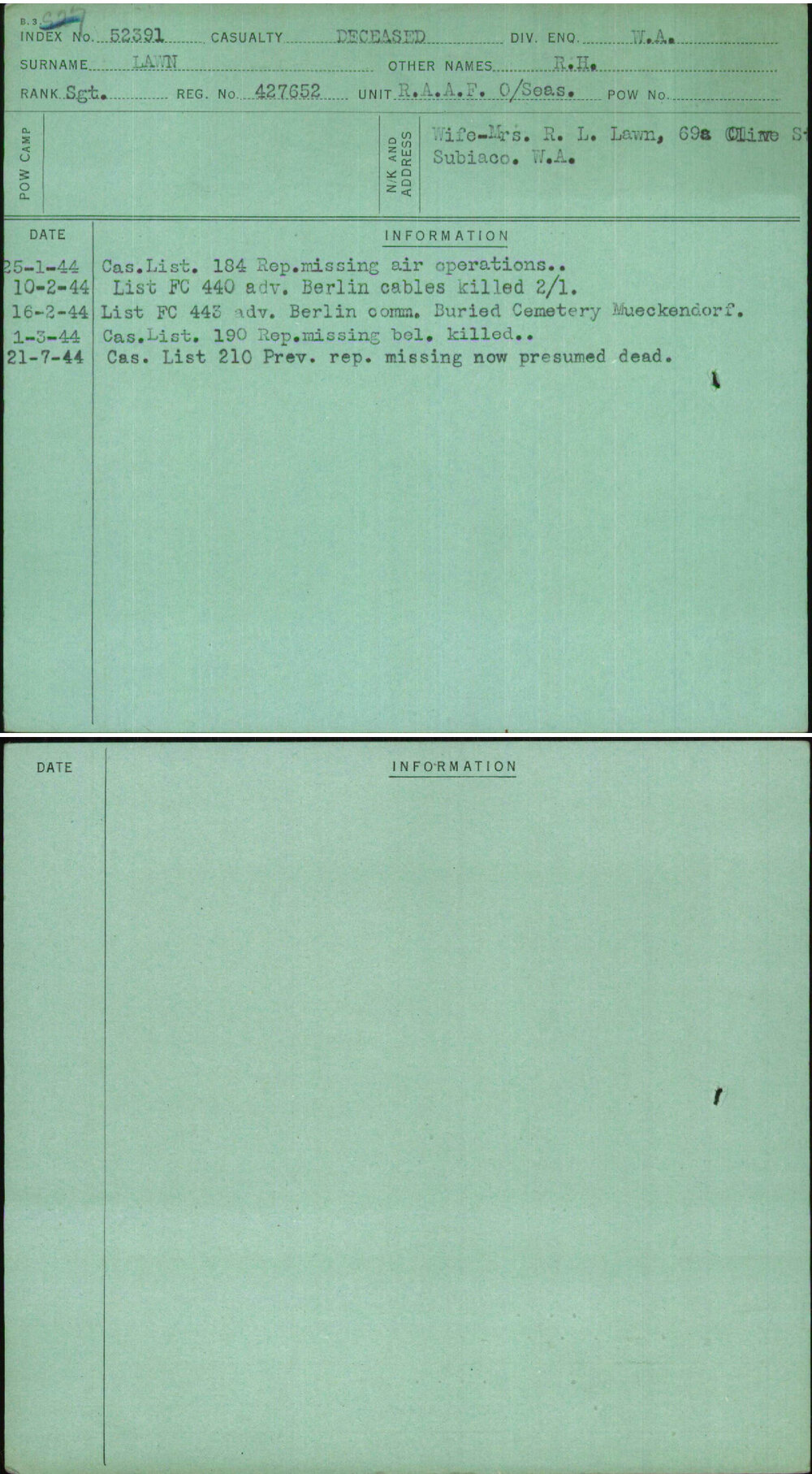 Lawn, R H, 427652