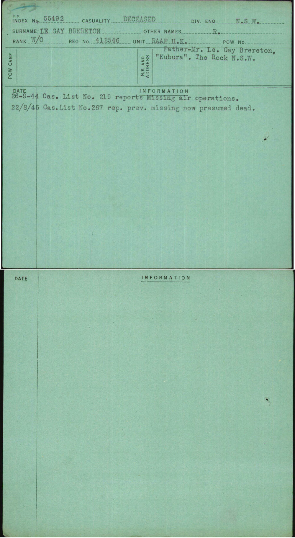 Le Gay Brereton, R, 412546