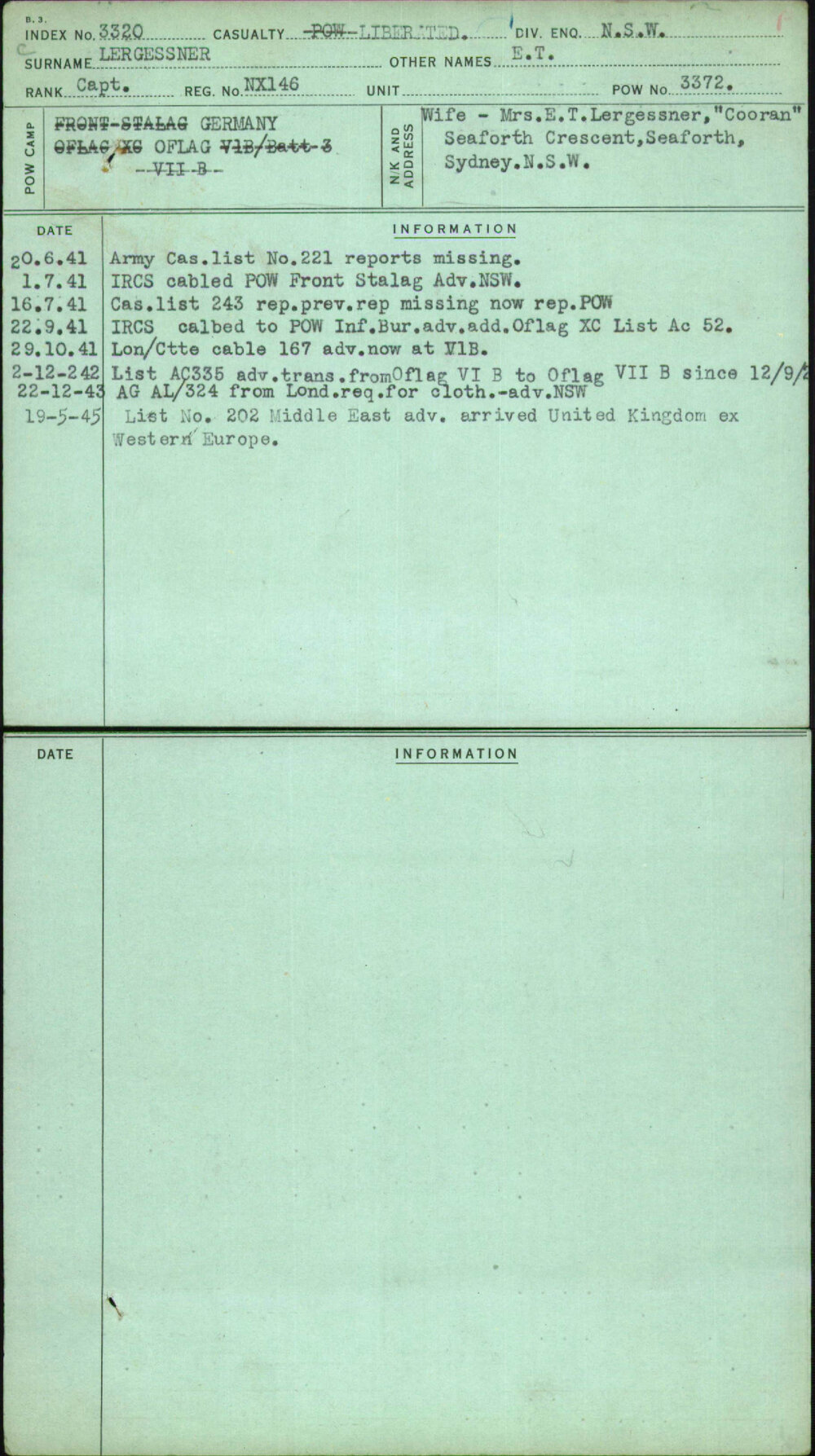 Lergessner, E T, NX146