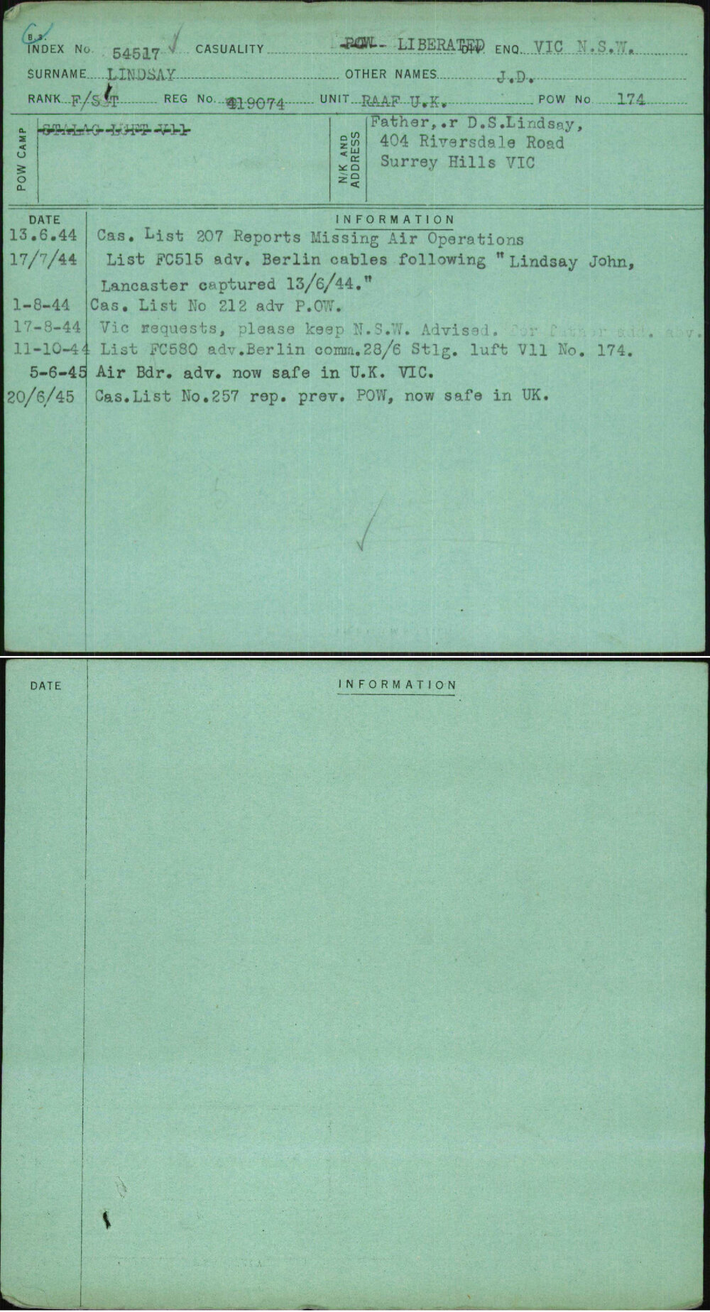 Lindsay, J D, 419074