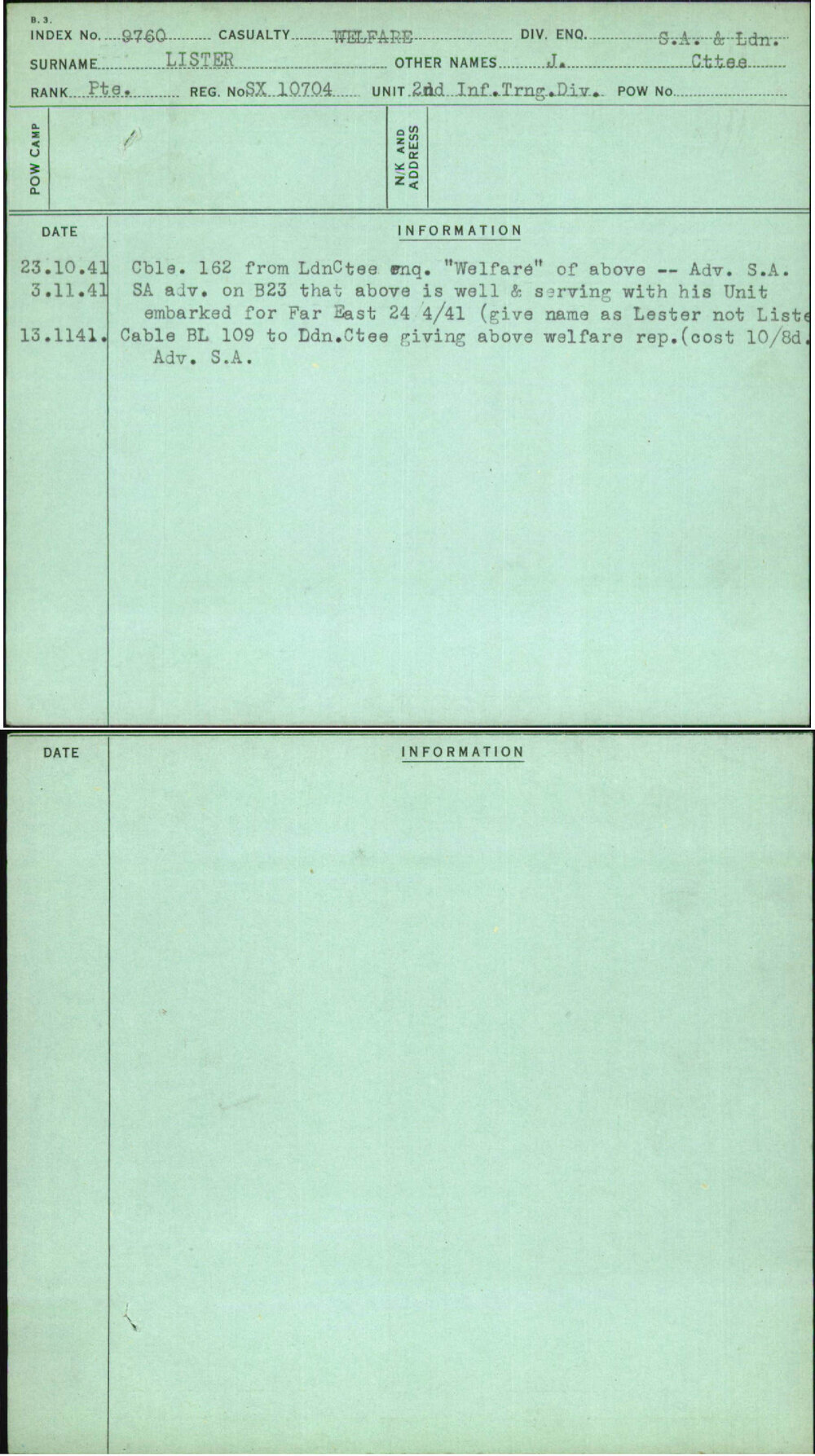 Lister, J Cttee, SX10704